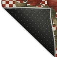 thumbnail image 3 of Addison Rugs Mayfield Washable Kitchen Apple Border Apple Rectangle Rug, 10' x 14', 3 of 6