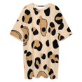 thumbnail image 3 of Skull And Leopard Print Pattern Sleepshirts For Sleeping Travels Loose Sleepdress Pajama Dress Soft Nightdress Sleepwear, 3 of 7