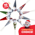 thumbnail image 4 of 10 Pack! Christmas Tree Hanging Gnomes Ornaments, Set of 10 Swedish Plush Gnomes Santa Elf Table Ornaments, Hanging Christmas Tree Decorations Xmas Home Décor, 4 of 11
