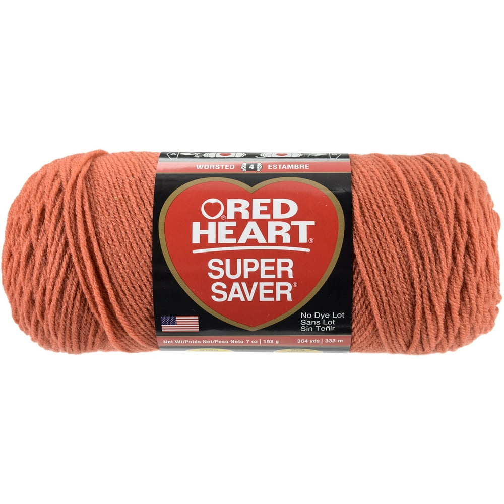 Red Heart Super Saver Yarn, (198g/7oz), Coral