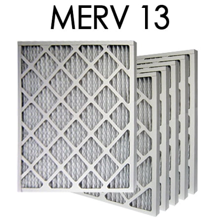 18x18x2 MERV 13 Pleated Air Filter 6PK | 17.5x17.5x1.75 - Actual Size