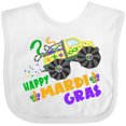 thumbnail image 3 of Inktastic Happy Mardi Gras Monster Truck with Beads Boys or Girls Baby Bib, 3 of 4