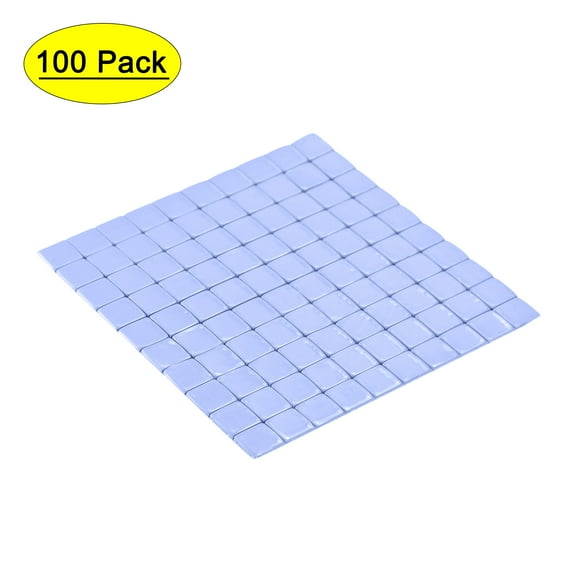 Uxcell Silicone Thermal Conductive Pads 0.39x0.39x0.02inch Heatsink Blue 100 Count