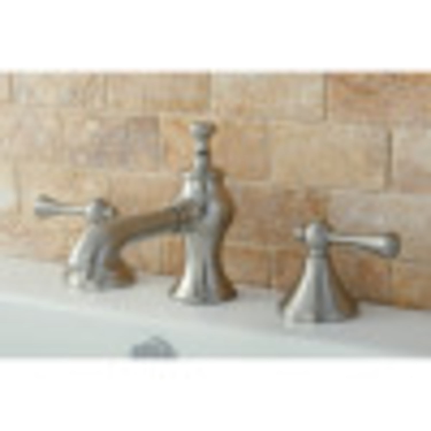 Kingston Brass KC7068BL 8 in. Widespread Bathroom Faucet, Brushed Nickel