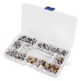 thumbnail image 3 of 120 Pcs/kit Vis de Fixation en Acier Inoxydable pour Bateau en Cuivre, Boutons-Pression en Toile, Accessoires de Vis de Fixation en Cuivre avec Boîte de Rangement, 3 of 5