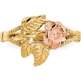 thumbnail image 5 of 14K Two-Tone Diamond-Cut Rose Ring (Size 6) Made In United States r144, 5 of 5