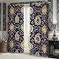 thumbnail image 2 of Manfei Bohemian Paisley Blackout Curtains,Southwestern Theme Window Curtains Pack of 2 (38x45 Each), 2 of 5