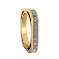 thumbnail image 3 of 5.00Ct Princess Cut Natural Diamond Euro Style Square Anniversary Wedding Eternity Band 14k Gold FG VS1, 3 of 3