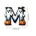 thumbnail image 3 of 26 Halloween Ghost Alphabet Ornaments,A-Z Letter Halloween Ghost Acrylic Hanging Ornaments,Mini 2D Flat Hanging Decorations for Christmas Tree Party Gifts, 3 of 7