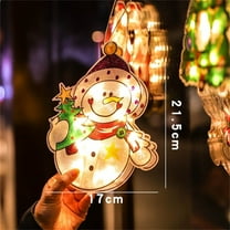 Christmas Window Lights, LED Christmas Window Decorations With Suction Hanger, Battery Operated Christmas Light Up Window Decor, Gifted Box For Xmas Party