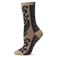 thumbnail image 3 of Legmogue Women's S-Swirl Super Comfi Soft-Fit Crew Sock - Womens - Female, One Size, Black, 3 of 9
