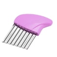 thumbnail image 1 of Less Than 5 Vegetable Cutter Potato Cutter Wavy Crinkle Cutting Tool for Cutting Potato Carrot Cucumber Chopping Soft Handle Stainless Steel Cutter and Convenience Chopper Kitchen Tools, 1 of 2