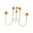 thumbnail image 3 of Candelabro portavelas con múltiples brazos, candelabro de Metal para fiesta, Mantel, escritorio, decoración del hogar y boda Oro L, 3 of 7