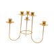 thumbnail image 3 of Candelabro Candelabro Elegante Retro Metal Candelabro Candelabro Candelabro para Mantel Escritorio Fiesta Decoración del Hogar Oro L mayimx Candelero, 3 of 7