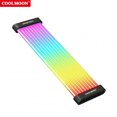 thumbnail image 2 of COOLMOON ARGB LED Strip Light Fits 8PIN 24PIN Power Cables DIY Lamp Bar Light Strip C200EX Black, 2 of 5