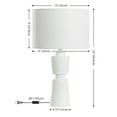 thumbnail image 3 of Safavieh Nici 13" Traditional Resin Table Lamp, White, 3 of 5