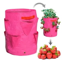 SUNRISEUMBRELLA Strawberry Grow Pots Plant Planter Bags Root Garden Container w Drainage (1 Pack)