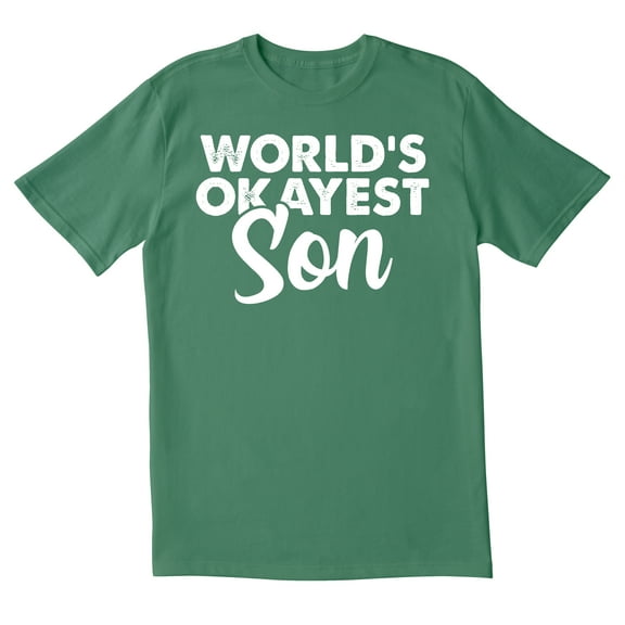 TotallyTorn Worlds Okayest Son Novelty Sarcastic Funny Mens Graphic T Shirts