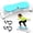BLUE, variant on Fahuac Sliding Ski Simulator with Resistance Bands - Indoor Skiing Fitness Equipment for Home Gym, With Resistance Bands & Non-Slip Base, Full-Body Cardio Training Machine for Core, Leg & Arm Workout