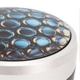 thumbnail image 3 of Portable Car Ashtray Mini Silver Edge Fire Prevention Smokeless Auto Ashtray with LED Light and Lid Honeycomb, 3 of 4