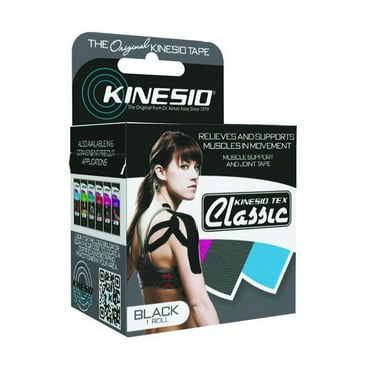 Kinesio Tape, Tex Classic, 2" x 4.4 yds, Black