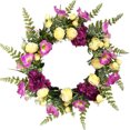 thumbnail image 1 of Artificial Rose Flower Wreath Silk Hydrangea Spring Garland for The Front Door Wall Hanging Window Wedding Party Decor, 1 of 5