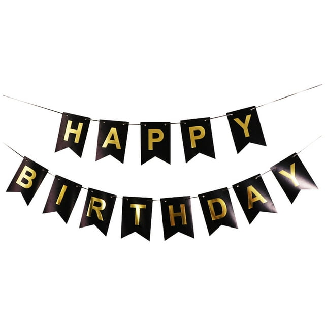 Happy Birthday Bunting Colorful Party Banner Reusable Birthday ...