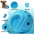 thumbnail image 4 of Juguetes chirriantes para perros, pelota de juguete para perros pequeños, medianos y grandes, juguete masticable de caucho natural para perros agresivos, juguetes duraderos con chirriador para perros., 4 of 5