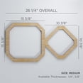 thumbnail image 3 of Ekena Millwork 26 1/4"W x 15 3/8"H x 1/4"T Medium Lockhart Decorative Fretwork Wood Wall Panels, Red Oak, 3 of 18