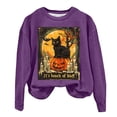 thumbnail image 7 of Futezty Halloween Sweatshirts for Women Plus Size Long Sleeve Cute Graphic Pullover Top 2025 Fall Fashion Shirt Clothes, 7 of 7