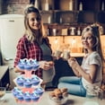 thumbnail image 4 of Gkeoshab Rack 3-Tier Cardboard Cupcake Stand Dessert Tower Treat Stacker Platter Food Display Home & Garden, 4 of 4