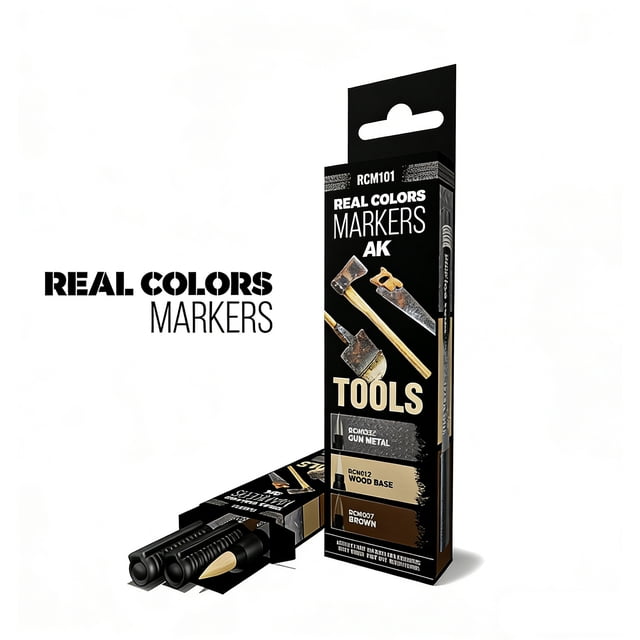 Ensemble de Marqueurs Couleurs Réelles RCM101 Armes Peinture Modèle