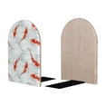thumbnail image 2 of Naloa Koi Fish Corals,Spring Summer 2 Pcs Bookend Large Capacity Office Book Ends for Home Office Library School Study Decoration, 2 of 8