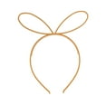 thumbnail image 4 of Unique Bargains 1 Pc Cute Frosted Rabbit Headbands for Women Yellow, 4 of 6