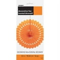 thumbnail image 2 of Tissue Paper Fan Decoration, Orange, 16in, 2 of 2