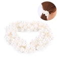 thumbnail image 4 of Lazos para el cabello simples elegantes brillantes cómodos elásticos con perlas de imitación para uso diario bodas fiestas bailes, 4 of 8