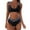 Black, variant on Sngxgn Women Swimsuit Bikini Women Skinny Swimsuit Bikini Split Swimwear(Black,XL)