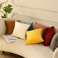 thumbnail image 5 of Solid velvet soft decorative pillow, suitable for various places., 5 of 5