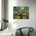thumbnail image 4 of ONETECH Green Big Tree Canvas Wall Art -Large Nature Tree Art Wall Decor Framed for Office Bedroom Living Room, 4 of 5