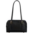 thumbnail image 1 of Bandolera MINKARS Monedero con cremallera giratoria en piel vegana negra, 1 of 9
