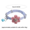 thumbnail image 5 of SPRING PARK Cat Collar Breakaway with Bell, Six Petals Flower Kitten Collar with Bell, Handmade Safety Adjustable Small Dog and Cat Collar, Puppy Collar, 5 of 7