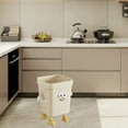 thumbnail image 3 of tasrioml Household Waste Bin Cartoon Trash Can with Eyes Hands Legs 7L/12L/16L Cute No Lid Garbage Bin for Kitchen Bathroom Bedroom Office, 3 of 8