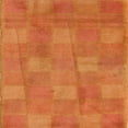 thumbnail image 1 of Ahgly Company Machine Washable Indoor Square Abstract Orange Red Area Rugs, 7' Square, 1 of 1