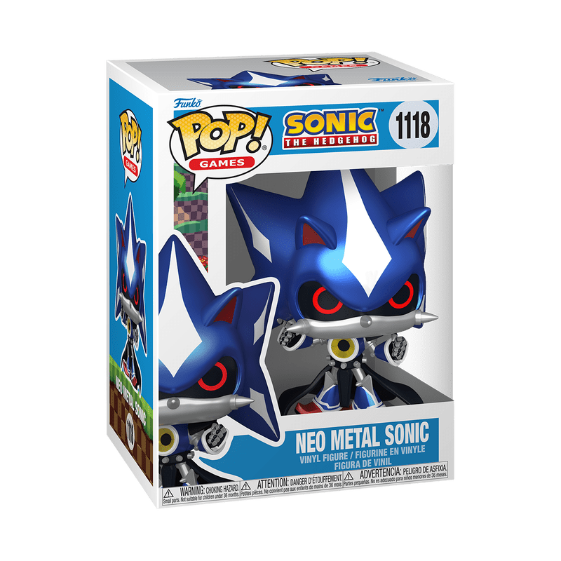 Funko Pop! Games: Sonic The Hedgehog - Neo Metal Sonic (Métallique) figurine en vinyle