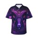 thumbnail image 1 of Fotbe Purple Starry Sky Antelope Camisa Hawaiana para Hombre Unisex – Camisa Casual de Verano con Botones de Manga Corta de Algodón y Lino,X-Large, 1 of 7