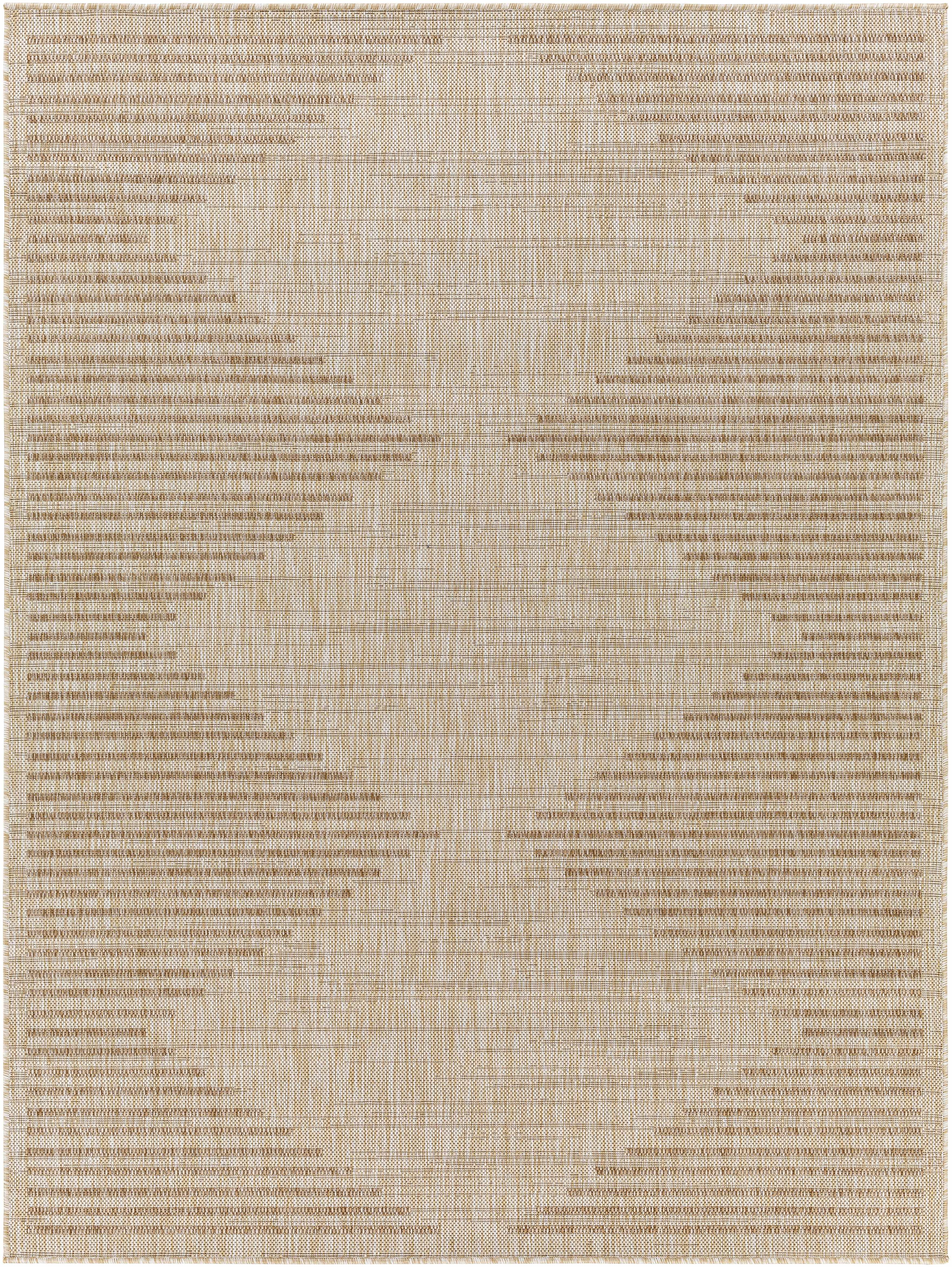 Hauteloom Winmalee Living Room, Bedroom Patio Outdoor Area Rug - Bohemian, Transitional - Tan, Cream, Beige - 5'3" x 7'