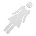 thumbnail image 4 of Chendee 1 Pair Acrylic Men&Woman Wc Door Sign Washroom Signage Sticker,Silver, 4 of 8