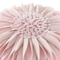 thumbnail image 4 of JWH 3D Handmade Aesthetic Decorative Velvet Flower Throw Pillows Sunflower Pillow Soft for Bedroom Couch Bed Decor 12inch Light Pink, 4 of 10