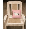 thumbnail image 3 of Carolines Treasures BB3678PW1818 Bull Terrier Checkerboard Pink Fabric Decorative Pillow, 3 of 5