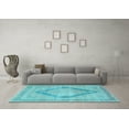 thumbnail image 3 of Ahgly Company Indoor Rectangle Persian Light Blue Traditional Area Rugs, 2' x 5', 3 of 4